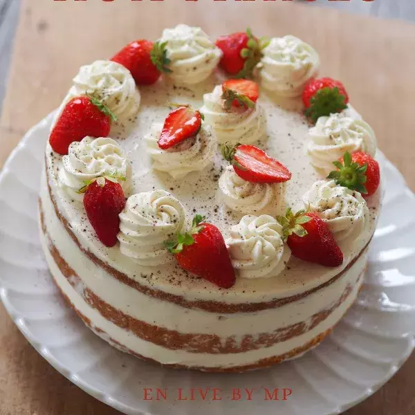 Chiffon cake aux fraises 